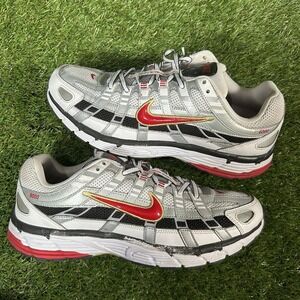 Nike P6000 Women 11 .5 White Gold Red Sneakers Shoes Trainers